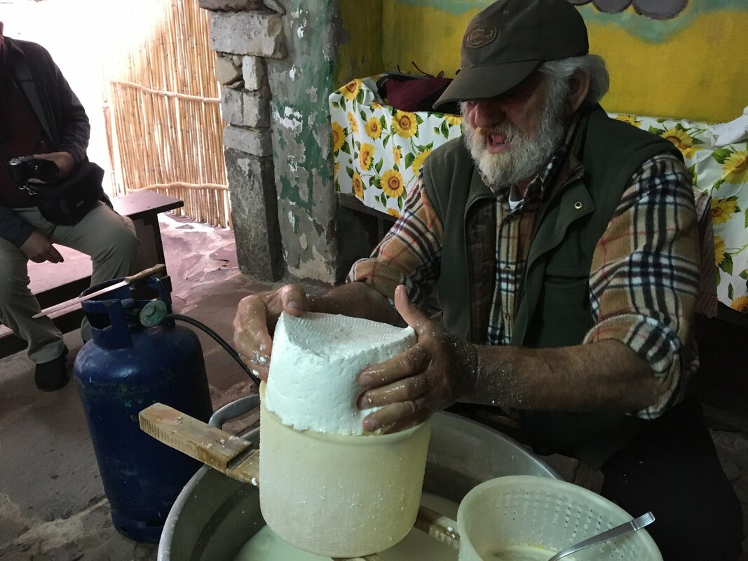 Making pecorino in Sardinia